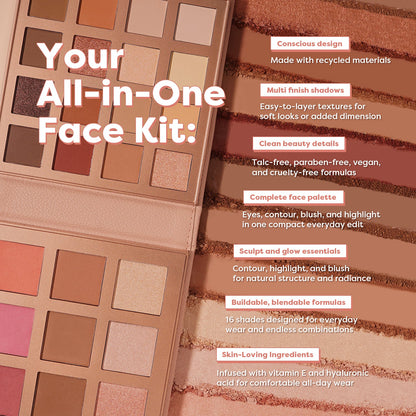 Mini Beauty Portfolio | 25 Shade Face, Eye, and Lip Beauty Kit