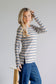 Sundown Chic Stripes Thumbhole Top