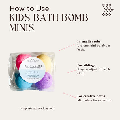 Fruity Loops Kids Bath Bomb Pack (4 Mini Bath Bombs)