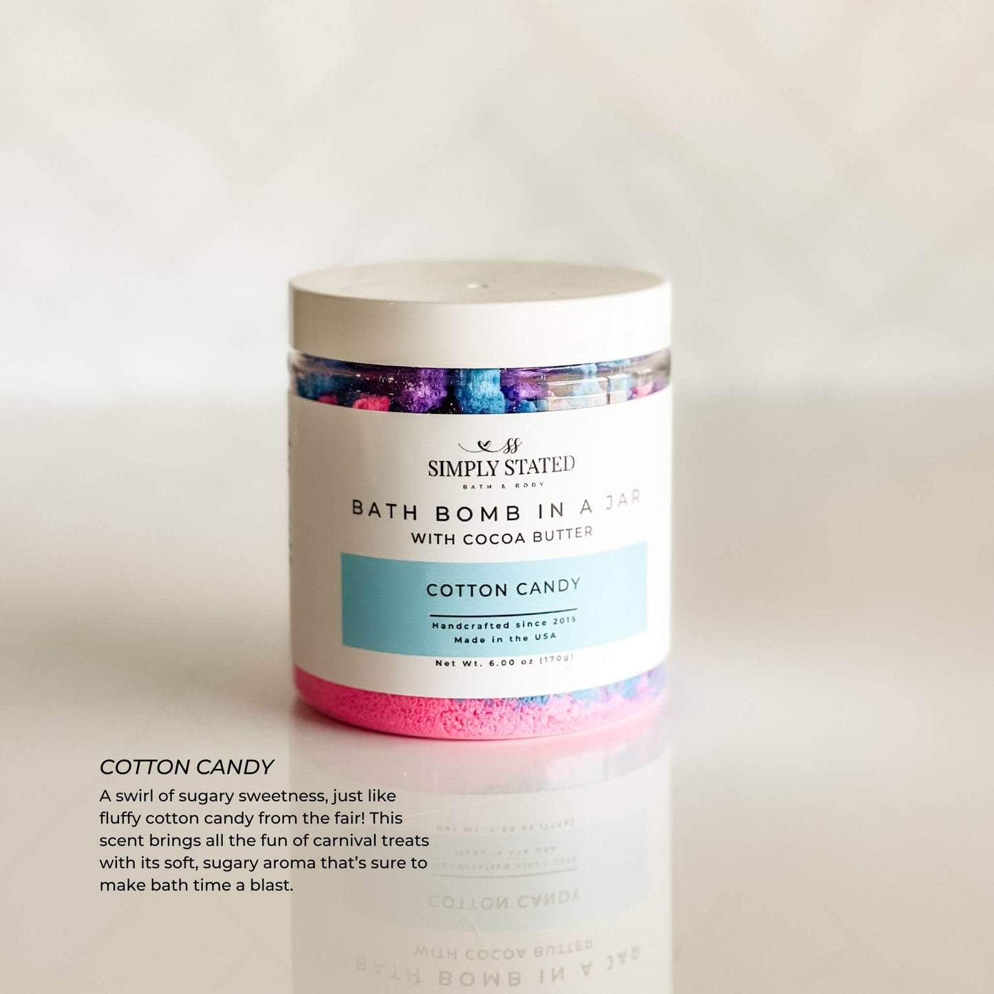 Cotton Candy Bath Bomb Powder