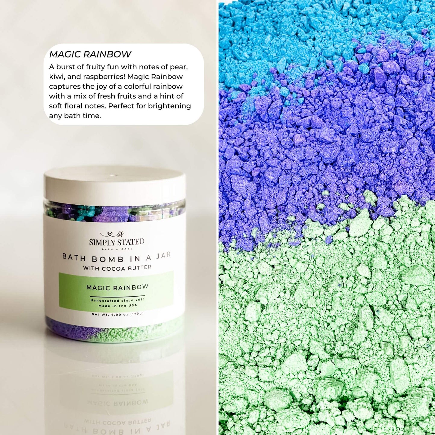 Magic Rainbow Bath Bomb Powder