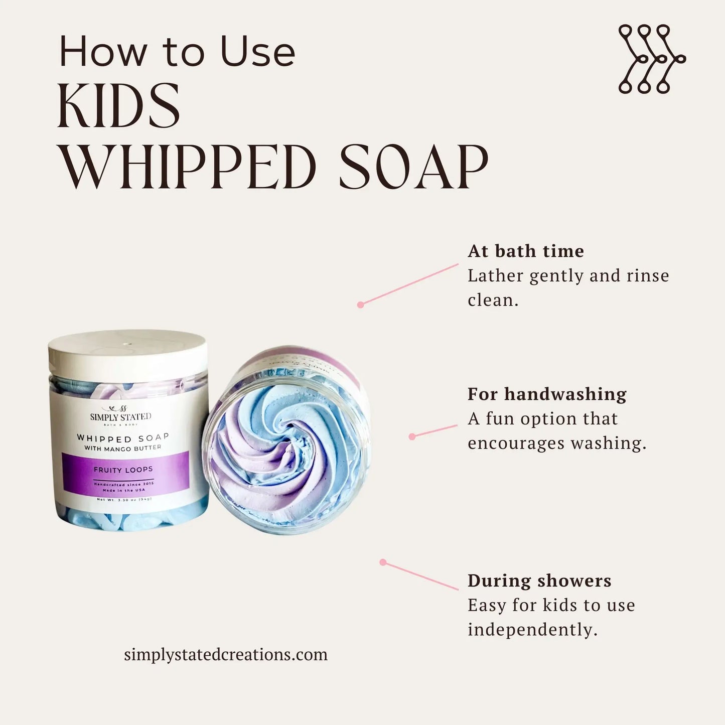 Cotton Candy Kids Whipped Soap