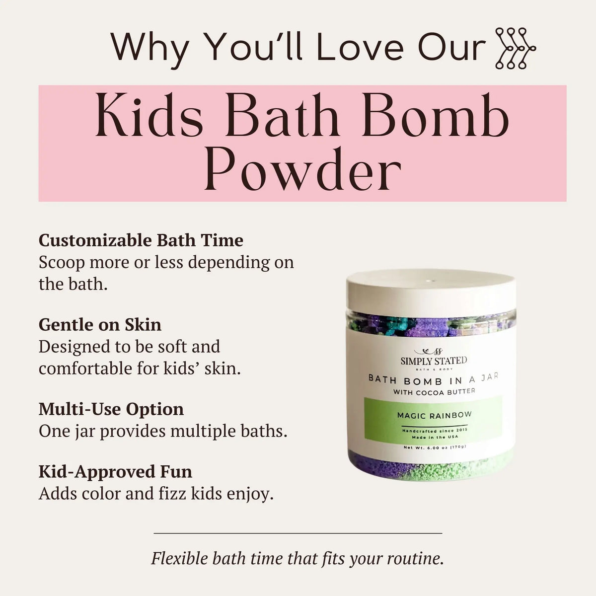 Magic Rainbow Bath Bomb Powder