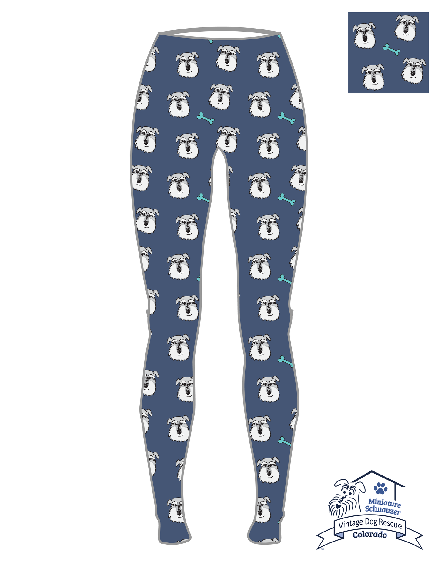 SUPER CLEARANCE Colorado Mini Schnauzer Rescue FUNDRAISER (Exclusive) - High-quality Handcrafted Vibrant Leggings
