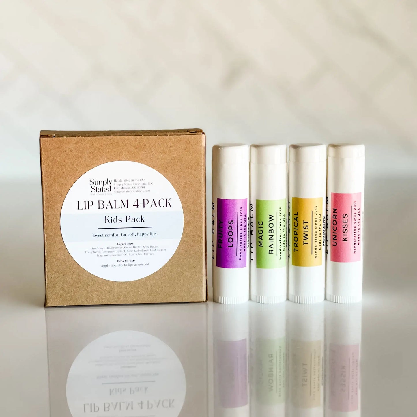 Kids Pack Lip Balm 4-Pack | Curated Flavor Bundles