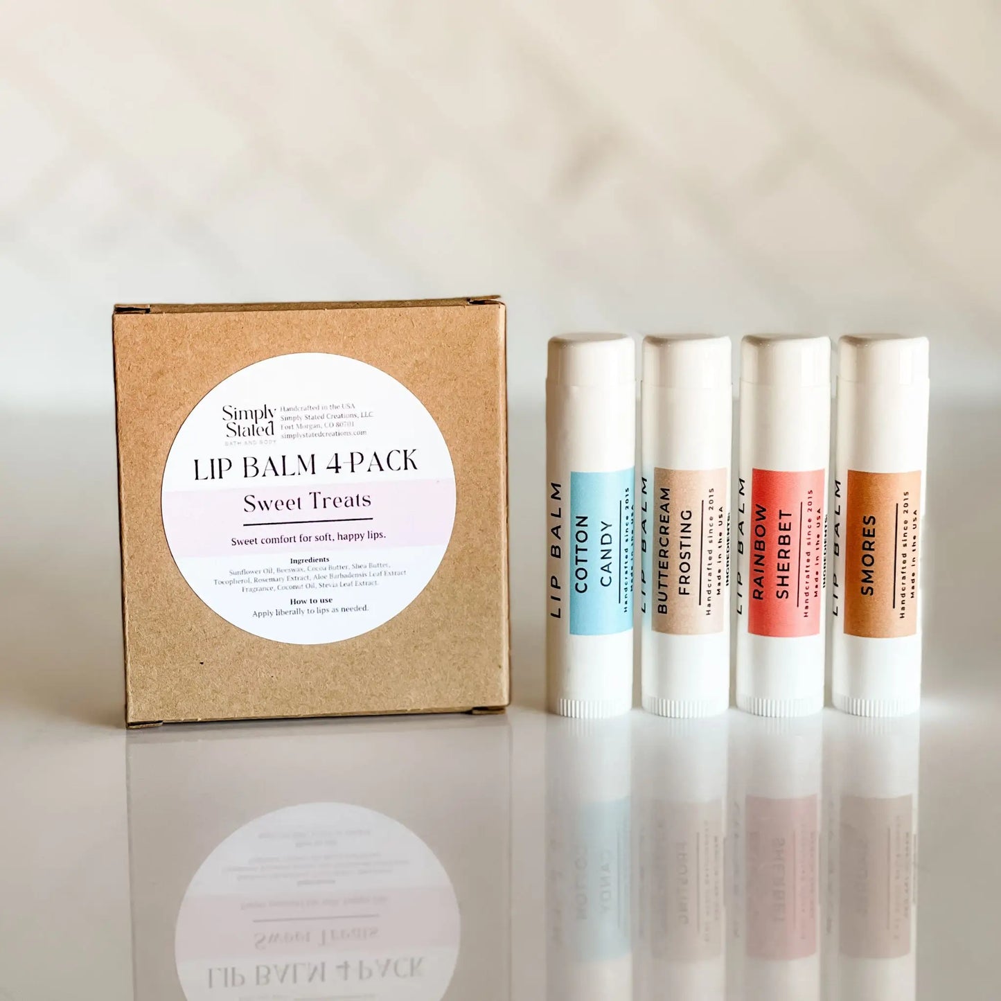 Sweet Treats Lip Balm 4-Pack | Curated Flavor Bundles