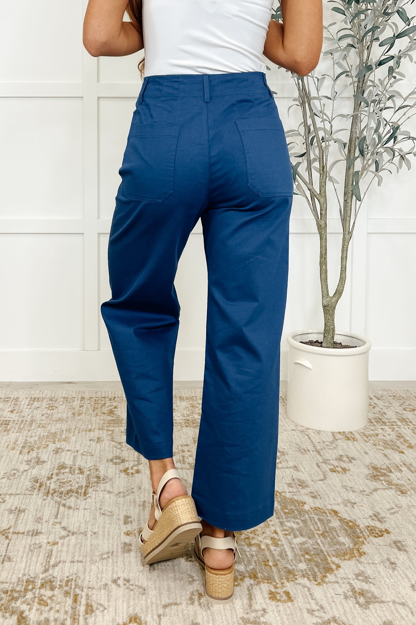 Little Strolls Straight Leg Trousers in Royal Blue