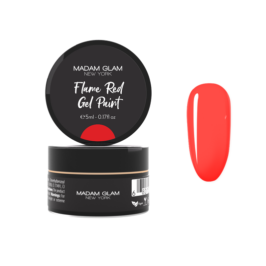Flame Red Gel Paint