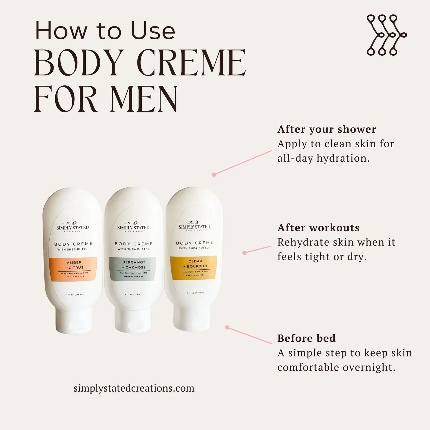 Amber + Citrus Men’s Body Creme