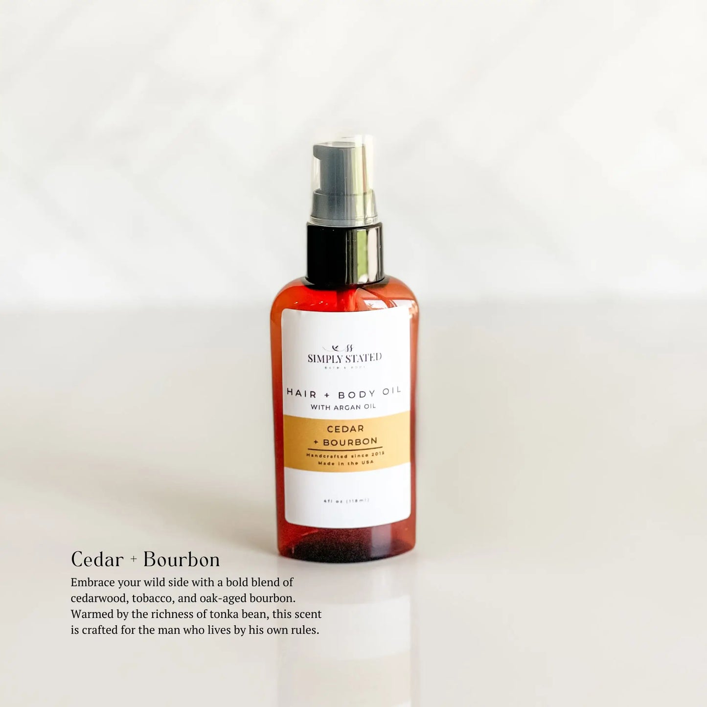 Cedar + Bourbon Beard & Body Oil