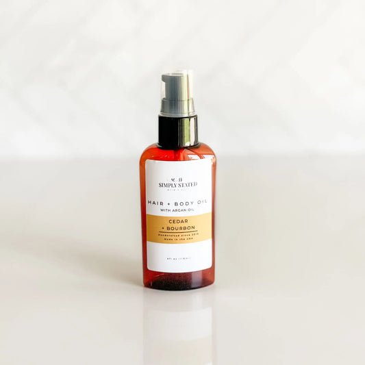 Cedar + Bourbon Beard & Body Oil
