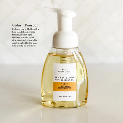 Cedar + Bourbon Men’s Foaming Hand Soap