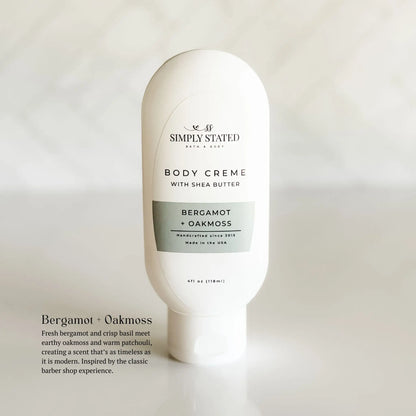 Bergamot + Oakmoss Men’s Body Creme