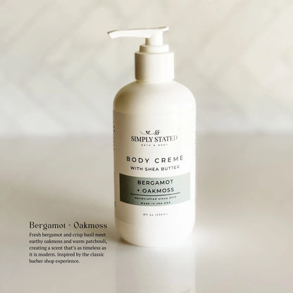 Bergamot + Oakmoss Men’s Body Creme