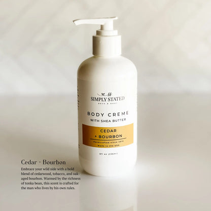 Cedar + Bourbon Men’s Body Creme