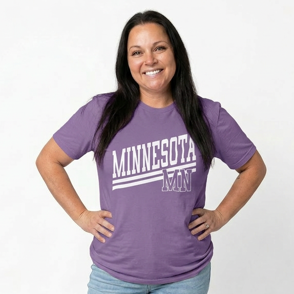 Minnesota Varsity Stripe Adult Graphic Tee