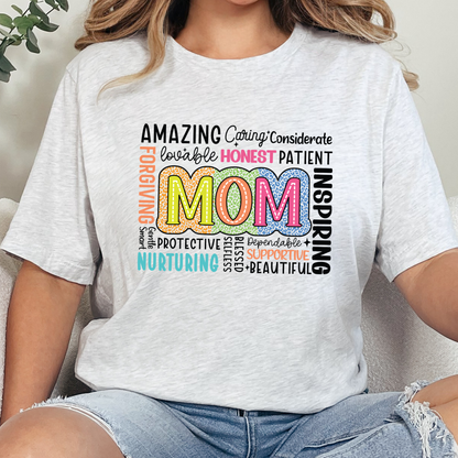 Mom Life Words Graphic Tee