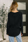 Nice to Each Other Raglan Sleeve Top in Black