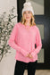 Nice to Each Other Raglan Sleeve Top in Fuchsia