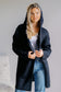 Obsidian Veil Hooded Sweater Cardigan