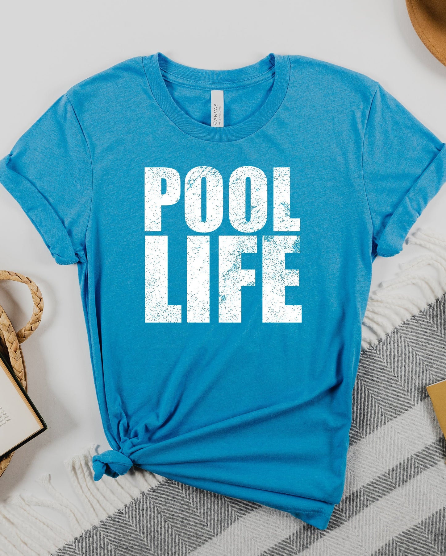 Pool Life Distressed Graphic Tee