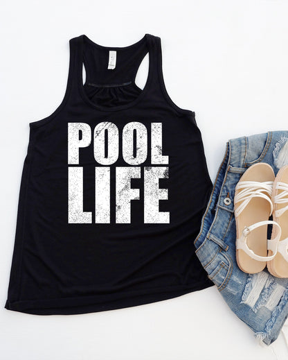 Pool Life Distressed Graphic Tee