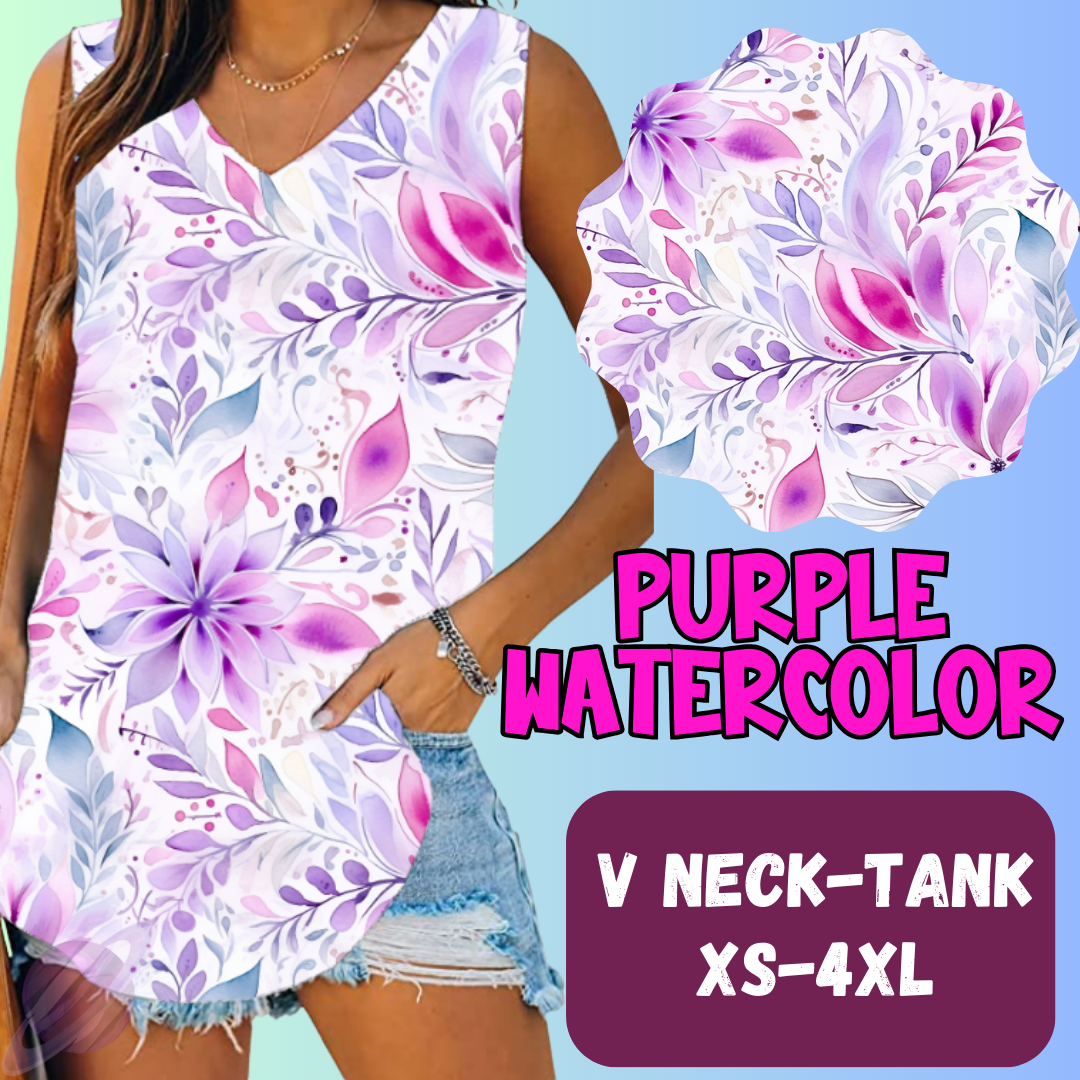 PURPLE WATERCOLOR-PPO 13- TOPS AND BOTTOMS-PREORDER CLOSING 6/15