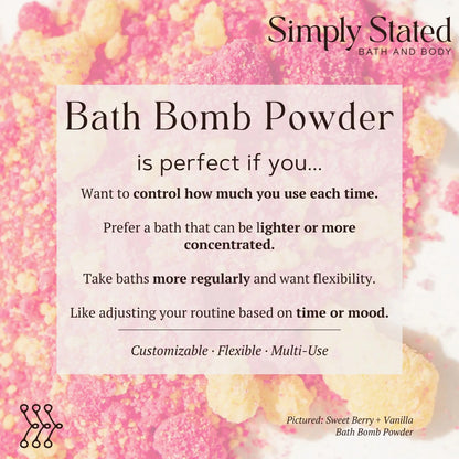 Sweet Berry + Vanilla Bath Bomb Powder