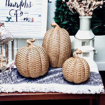 Basket Weave Pumpkins