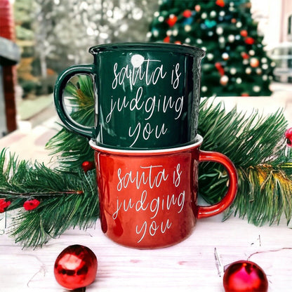 Santa is Judging Mug