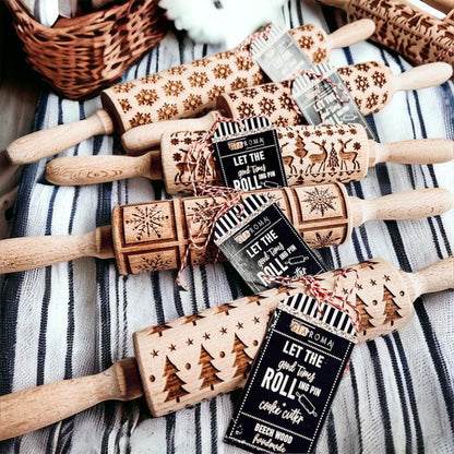 Christmas Rolling Pin Set | 10 Styles