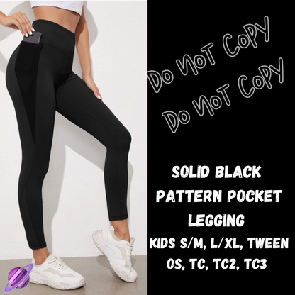 SOLID BLACK -PATTERN PANEL OUTFIT RUN-SOFT CLOSE 7/10 HARD CLOSE 7/12