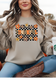 Love Checkered Thankful Sweatshirt