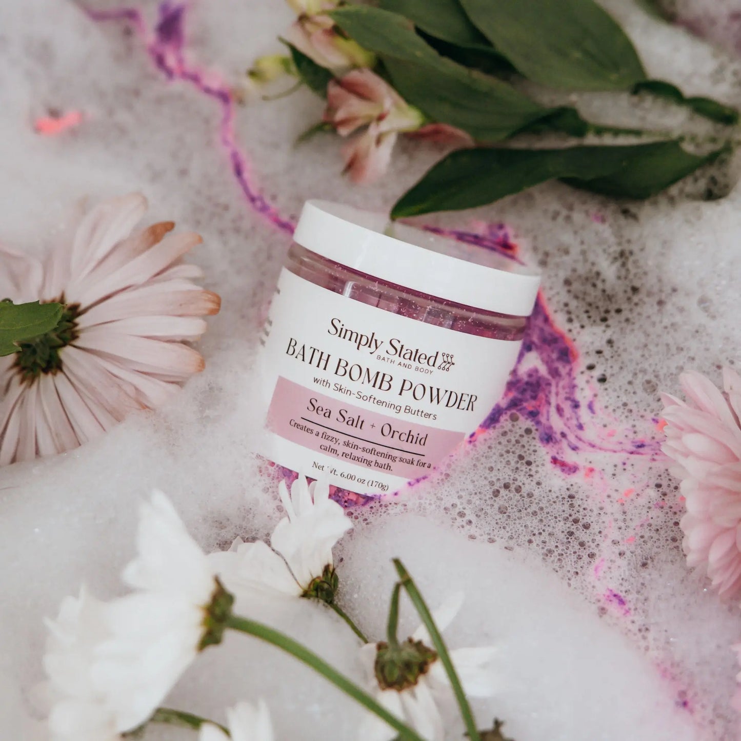 Sea Salt + Orchid Bath Bomb Powder