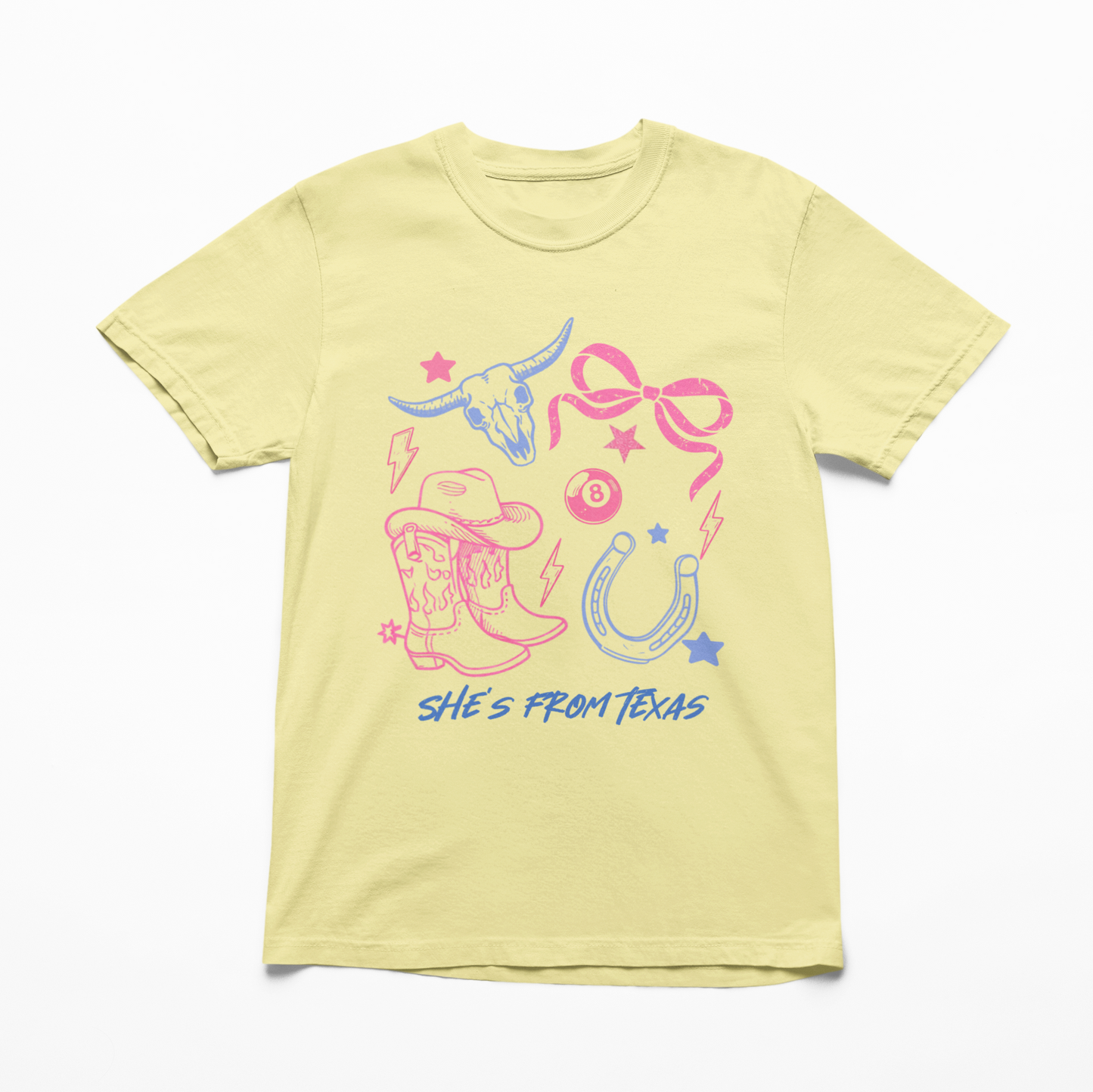 Shes From Texas Adult Graphic Tee