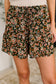 Short Notice Tiered Shorts in Tiny Flower Field