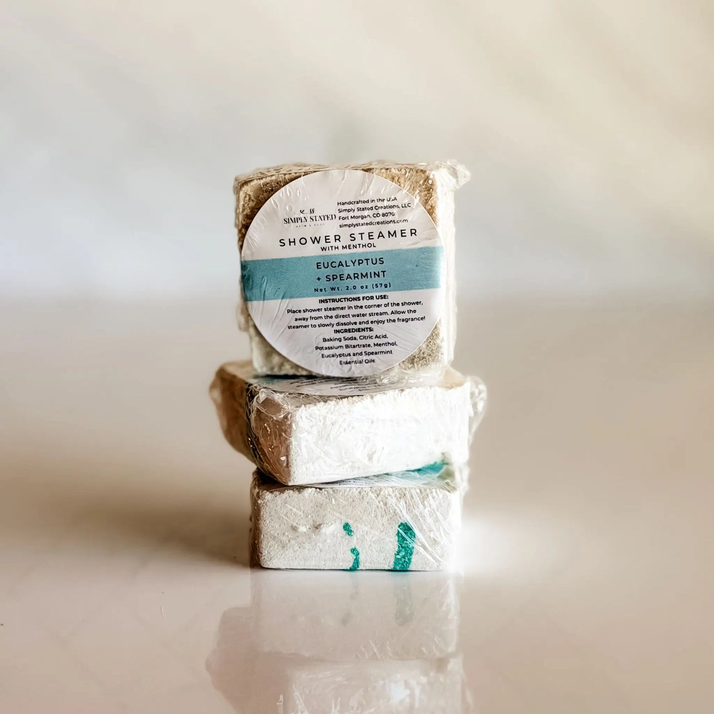 Eucalyptus + Spearmint Shower Steamers (3-Pack)