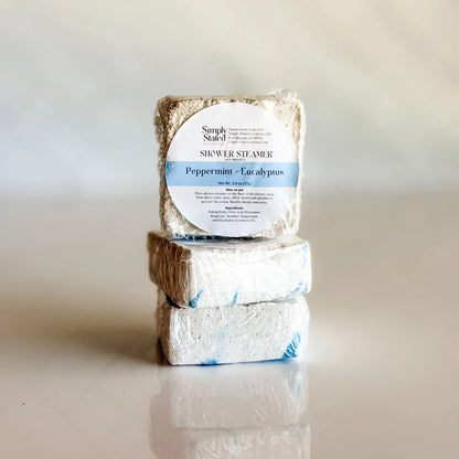Peppermint + Eucalyptus Shower Steamers (3-Pack)