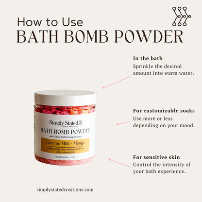 Coconut Milk + Mango Bath Bomb Powder