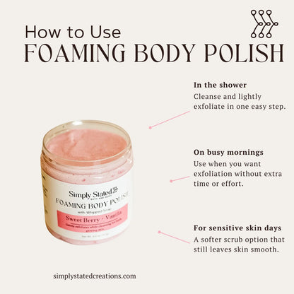 Coconut Milk + Mango Foaming Body Polish