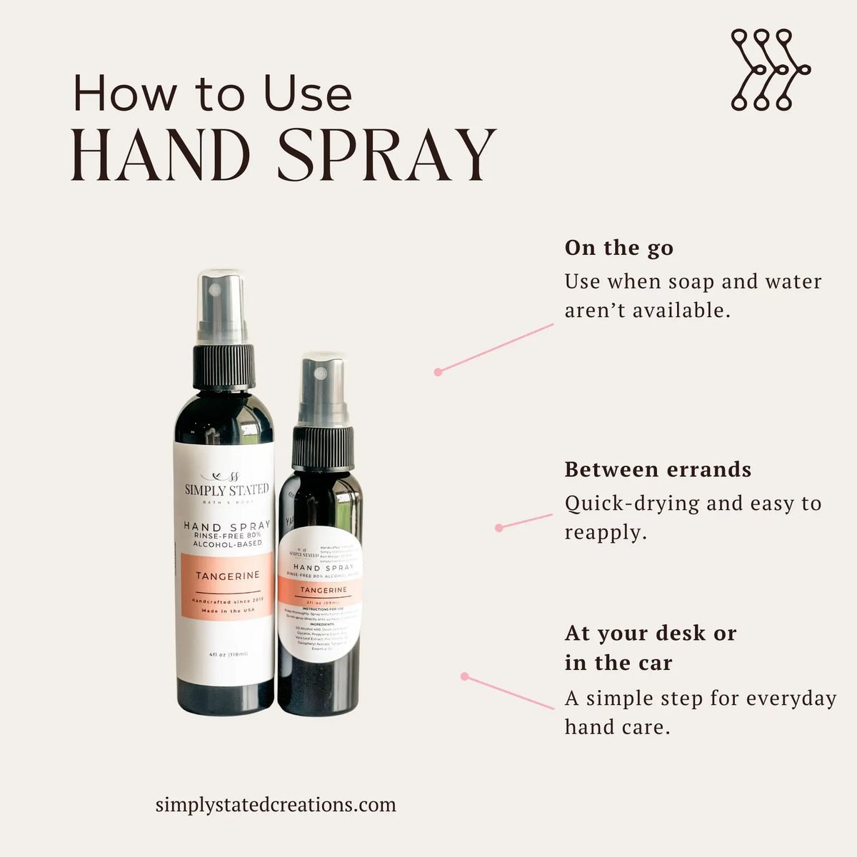 Unscented Hand Spray | Alcohol-Based Sanitizing Mist
