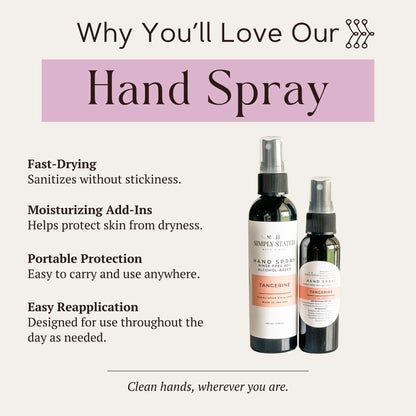 Unscented Hand Spray | Alcohol-Based Sanitizing Mist