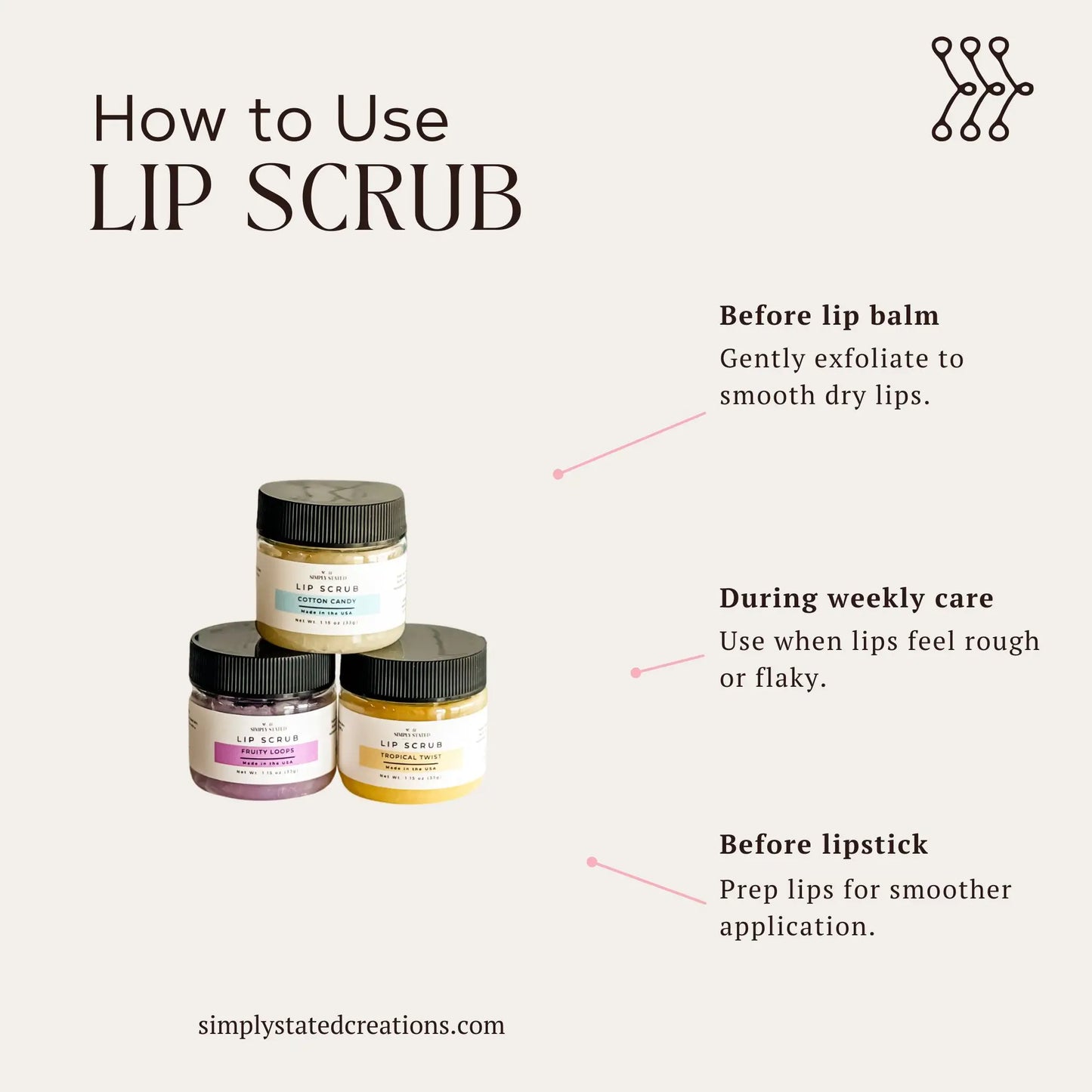 Signature Lip Scrub – Exfoliating Sugar Scrub for Soft Lips
