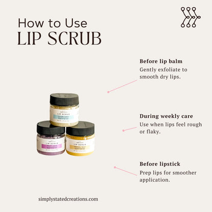 Signature Lip Scrub – Exfoliating Sugar Scrub for Soft Lips