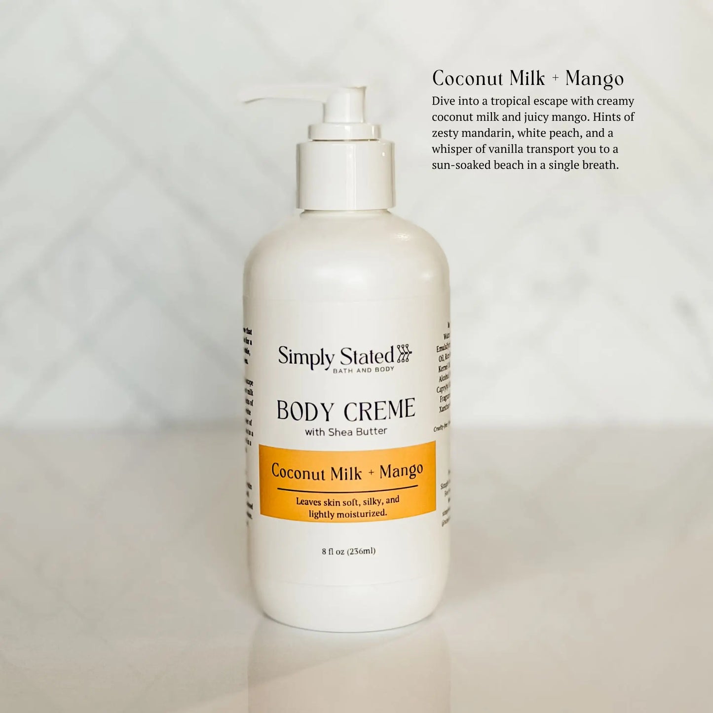 Coconut Milk + Mango Body Creme
