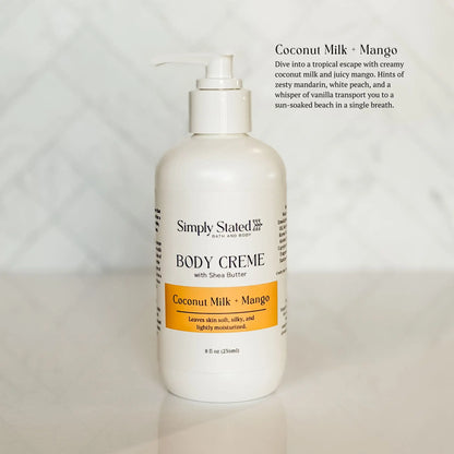 Coconut Milk + Mango Body Creme