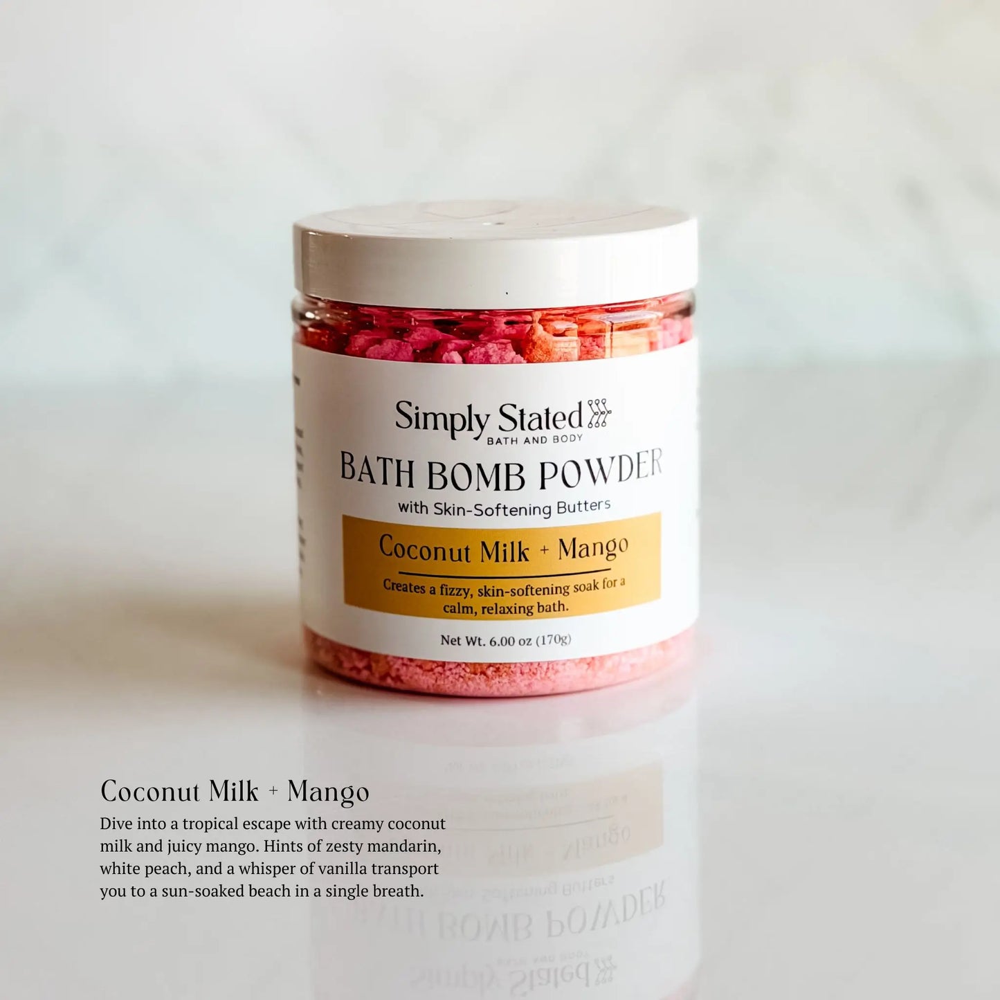 Coconut Milk + Mango Bath Bomb Powder