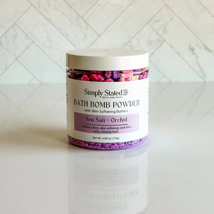 Sea Salt + Orchid Bath Bomb Powder