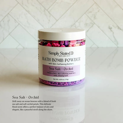 Sea Salt + Orchid Bath Bomb Powder