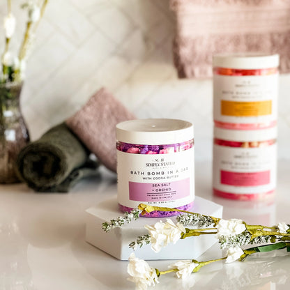 Sea Salt + Orchid Bath Bomb Powder